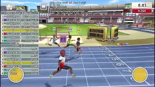 Athletics summer sport 3 : multiplayer 8 players with friends 100m