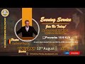 Tuesday 13th August 2024 | Pastor:  Andreas Ringen