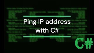 Visual Studio C# - How to Ping IP | Tutorial