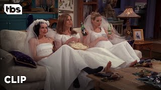 Friends: Three Single Girls in Wedding Dresses (Season 4 Clip) | TBS