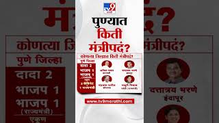 Pune मध्ये किती मंत्रीपद ? पहा ग्राफिक्सच्या माध्यमातून | Maharashtra Politics | tv9 marathi