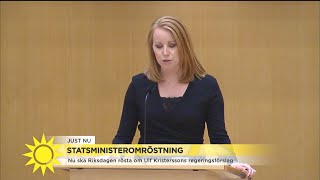 Lööf (C): En alliansregering kan bara bildas med förankring över blockgränsen - Nyheterna (TV4)