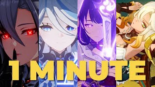 ALL 5* BURST ANIMATION IN 1 MINUTE (1.0 - 5.2) | GENSHIN IMPACT