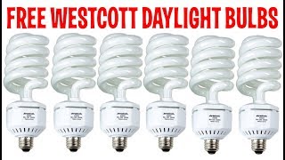 Free Westcott Daylight Florescent bulbs 50W 5500K 92CRI