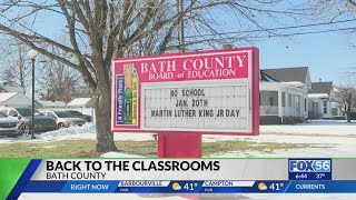 Bath County students return for the first time since holiday break