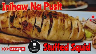 How to make Tender and Juicy Inihaw na Pusit | Grilled Squid | Simple stuffed BBQ Squid