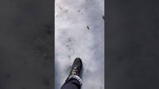 ASMR Walking On Ice🧊Winter Crunching Sounds