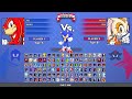 Tails & Knuckles VS Amy Rose & Cream I Sonic Mugen Battle HD