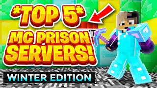 TOP 5 PRISON SERVERS *2024 EDITION* | New Minecraft OP Prison Server | 1.8 - 1.20+ | Java/MCPE/Win10