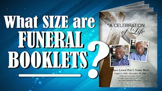 What Size Are Funeral Booklets?