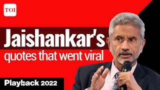 Top five speeches by S Jaishankar that went viral in 2022
