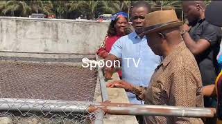 Pres. Boakai Tours his Farm: Pigs grid, Palm site, \u0026 Rice on 400 Acres in Gbarpolu