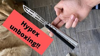 Birthday Present Unboxing!! | Hypex V2 balisong trainer unboxing!!