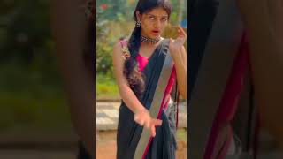 Mallu nivedya reels hot in saree navel