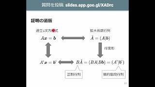 線形代数I 2023 (6-2) 連立1次方程式の解法