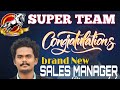 PHYGICART SUPERTEAM EMPIRE PROMOTED AS BRAND NEW SALES MANAGER KIRAN KUMAR Congratulations sir