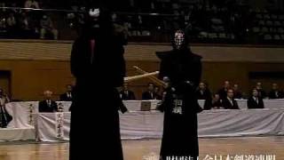 Makita vs Sagami - 9th All Japan Kendo 8-dan Tournament 2011 first round Slow motion