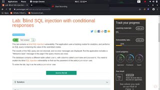 Blind SQL injection with conditional responses (Video Solution) | 2020 -2021