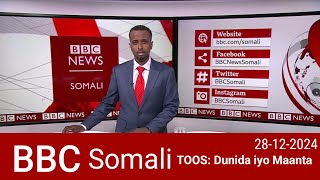 BBC Somali Radio TOOS: Dunida iyo Maanta    28-12-2024 #somalia