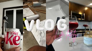 Life lately💕 settling in | Viral TikTok Myro kitchen island diy | date night | more birthday gifts