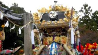 富嶋神社　秋祭り　浜田西屋台　宮入