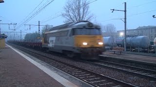 Trains d'Infra avec la BB 67210 Infra et la BB 22302 Poussin