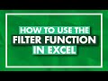 How to Use the FILTER Function in Excel - Excel FILTER Tutorial