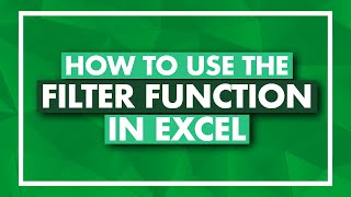 How to Use the FILTER Function in Excel - Excel FILTER Tutorial