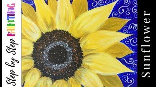 How To Paint A Sunflower