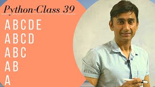 PATTERN PROGRAMS IN PYTHON | NESTED LOOP IN PYTHON | IN HINDI | RAJU SIR KI PATHSHAALA | CLASS #39