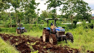 ASMR~Tractor Working On the Farm~plowing the sugarcane garden || Diy Tractor || tractor chemer