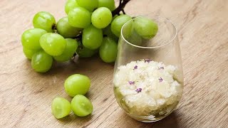 [Hachette dessert] Muscat sanguria compote ＆ granita ~Citrus fruit jelly~