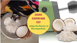 Electrically Powered 'Wise' Coconut scraper#Coconut scraping now made easy#Enjoy the flavour!