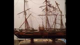 Restoration of the clipper ship model the Flying Cloud