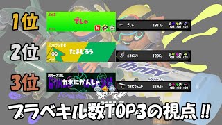 【スプラトゥーン3】実況付きプライベートマッチ🎤 キル数TOP3の視点‼ 2月2日