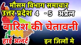 आज का उत्तर प्रदेश मौसम विभाग : Uttar Pradesh Weather Report 4 April 2024  Lucknow Weather Today
