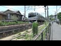 jr東日本・横須賀線 下り電車が走っている風景！北鎌倉駅周辺（神奈川県）にて！2023年6月