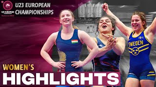 Women's wrestling highlights from U23 European Championships 2023