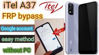 How To Itel A37 FRP Bypass New Tricks \u0026 New Method 2021