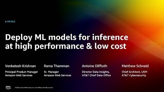 AWS re:Invent 2022 - Deploy ML models for inference at high performance & low cost, ft AT&T (AIM302)