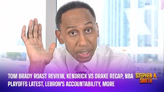 Tom Brady roast review, Kendrick vs Drake recap, NBA Playoffs latest, LeBron’s a