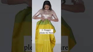 Perfect Pleats | easy saree draping | how to wear saree for beginners | how to drape a saree #shorts