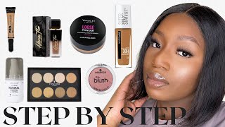 Step By Step "SUPER AFFORDABLE"Makeup For Beginners| *easy everyday makeup routine* WOC