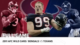 2011 AFC Wild Card: Cincinnati Bengals vs. Houston Texans | NFL Full Game