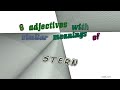 stern - 10 adjectives synonym to stern (sentence examples)