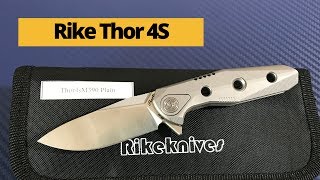 Rike Thor 4S knife  integral frame titanium framelock flipper knife with M390 blade