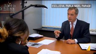 La Gabbia - Esclusiva, parla Nigel Farage (11/06/2014)