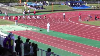 20150712 平成27年度福井県国体選考会 少年男 子A100m決勝