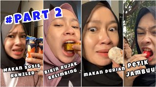 Kumpulan TikTok Pinat Pacar Alwi Fahri Bikin Rujak buah | Makan sosis KANZLER