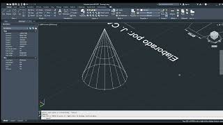 calderería trazado y desarrollo de un cono desde el espacio del AutoCAD